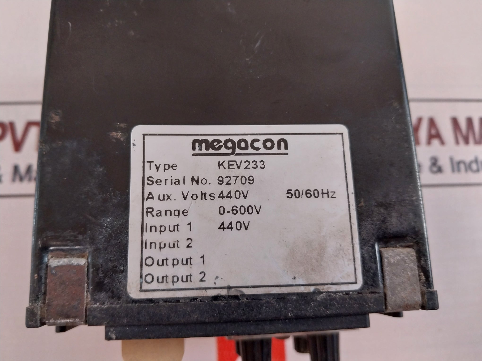 Megacon Kec115A 3 Phase Voltage Guard Meter Kev233