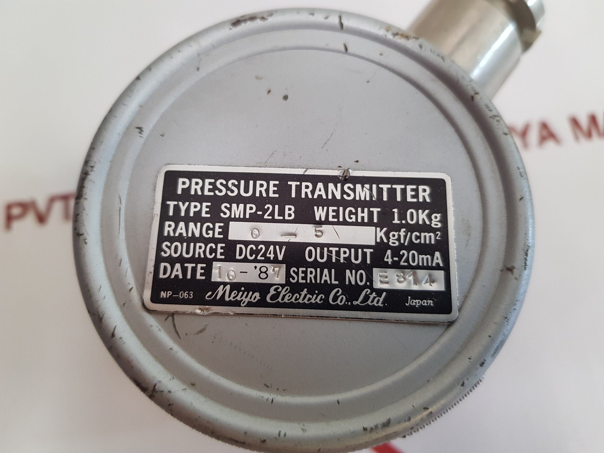 Meiyo Electric Smp-2Lb Pressure Transmitter 0-5 Kgf/Cm2 Np-063