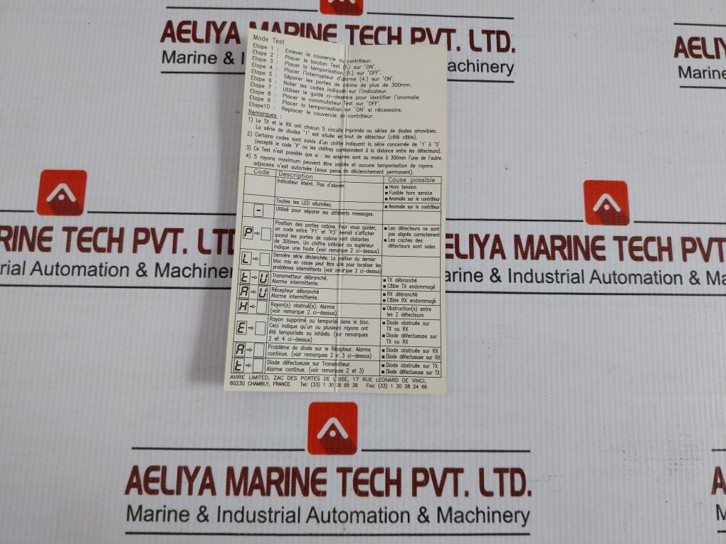 Memco Plus Light Curtain Controller 230Vac 4 Meter Pana40