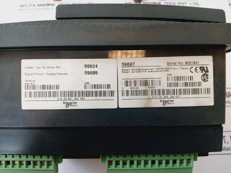 Merlin Gerin 59645 Digital Protection Relays For Current And Voltage Protection