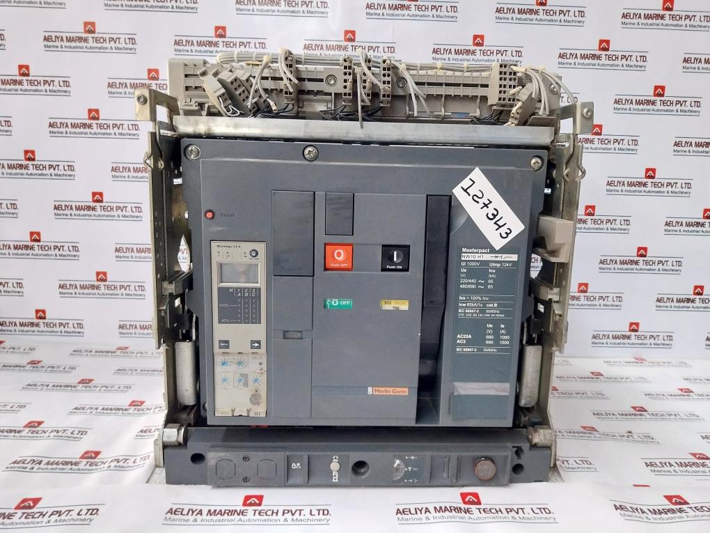 Merlin Gerin Masterpact Nw10 H1 Circuit Breaker 1000A Micrologic 5.0A 1000V