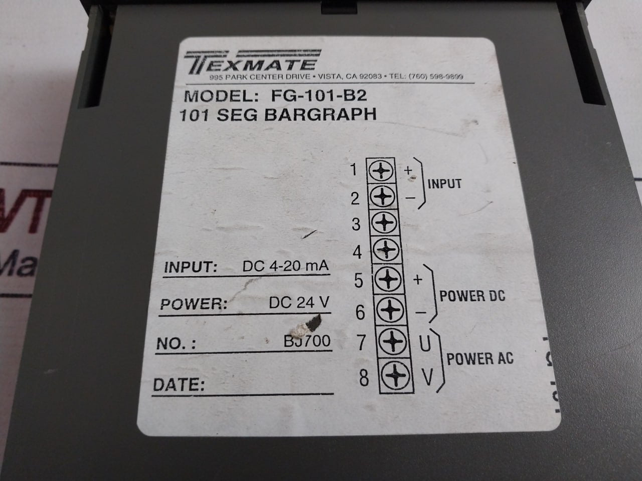 Metermaster Tmfg101Bm Lower Annular Pressure 6504074