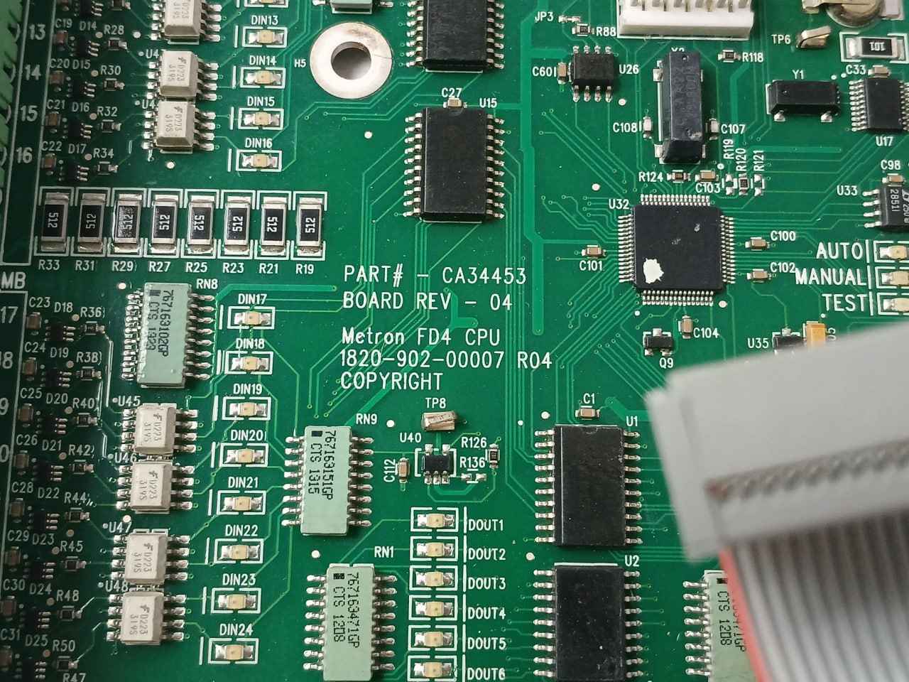 Metron Fd4-mb301 Cpu Circuit Board Rev.04 Hcca34453A (Without Memory Card)