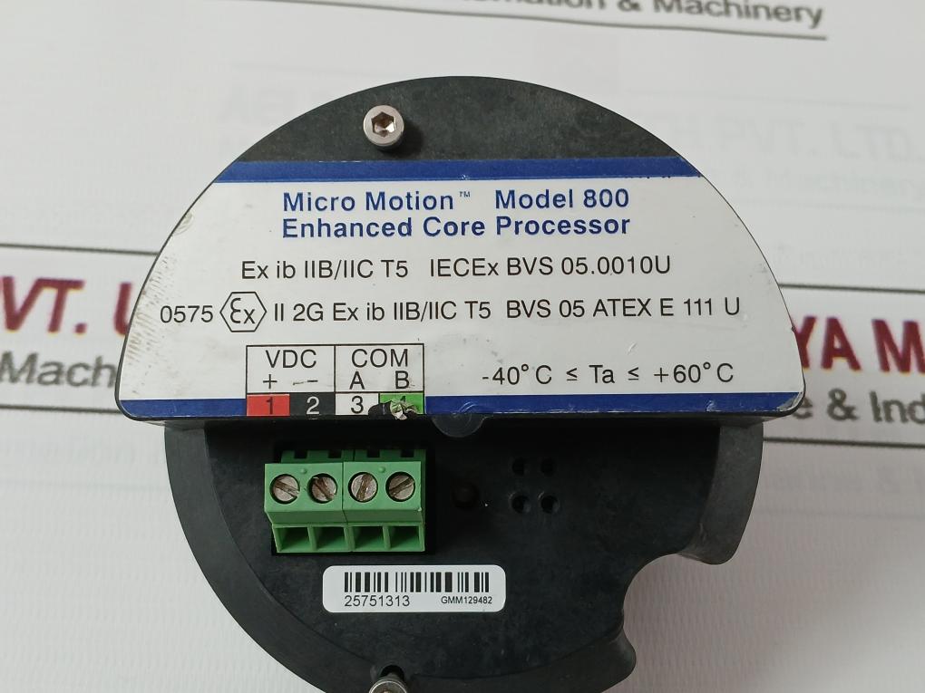 Micro Motion 800 Enhanced Core Processor Mmi-20020807 Rev: Ab V4.02