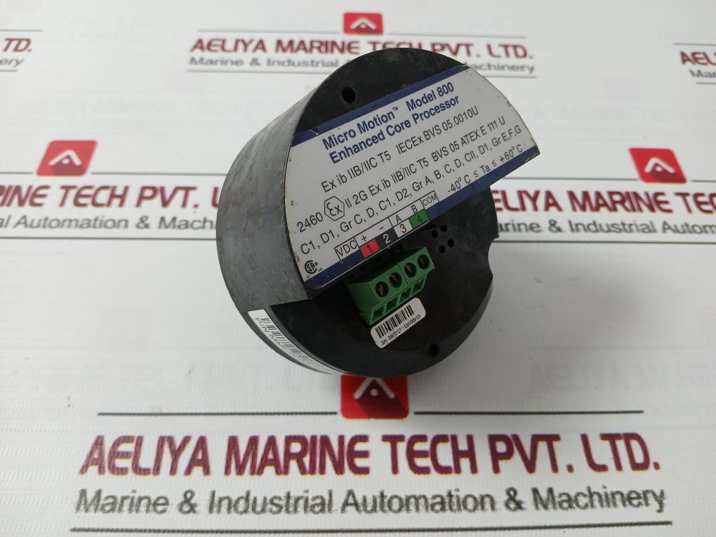 Micro Motion 800 Enhanced Core Processor V4.80 Rev: Ad -40 C Ta +60 C
