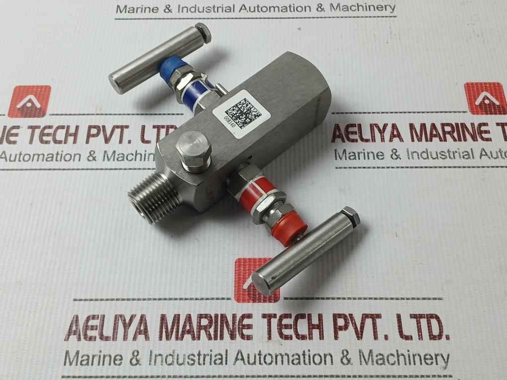 Micro Mpgv32a/r-1-cb-p Two Way Manifold Needle Valve 316l Ss 6000psi