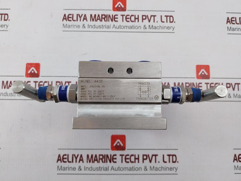 Micro Precision M3Vm31-wv-1-cb-p Block Valve A435