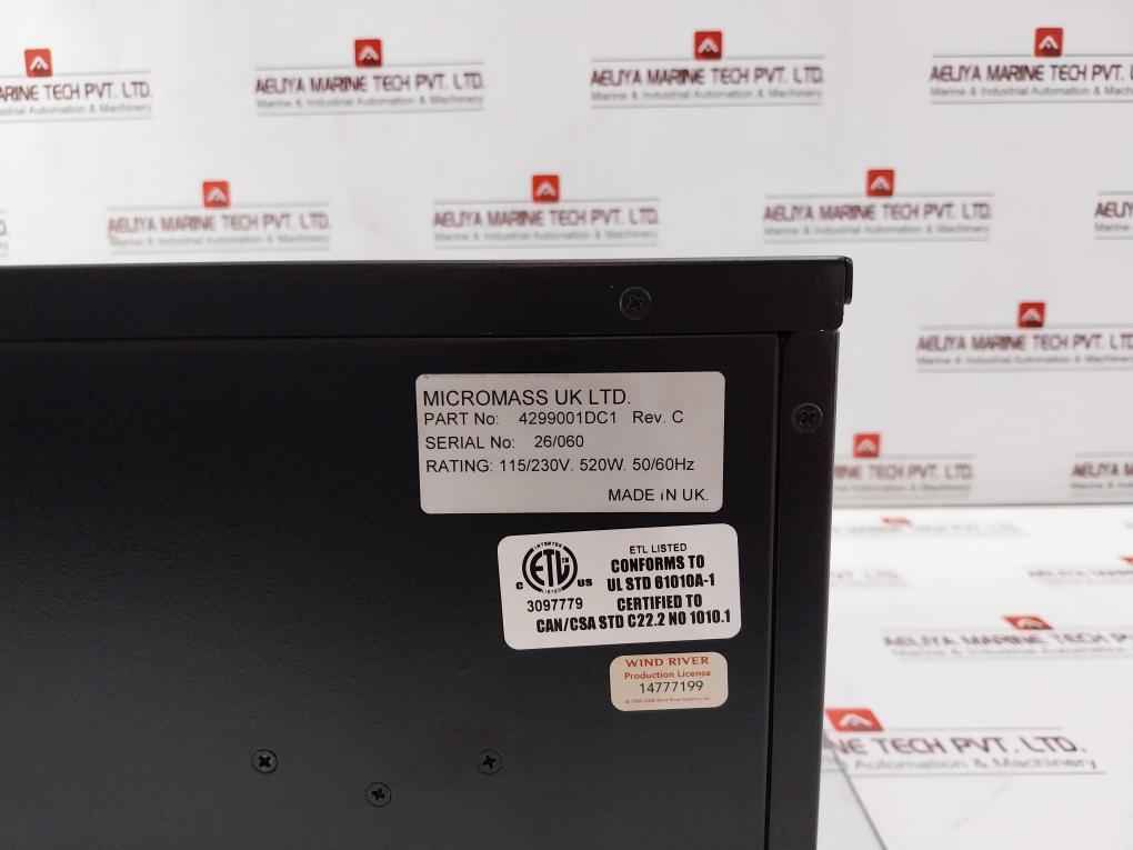 Micromass 4299001Dc1 Integrated Pc 115/230V 520W 50/60Hz
