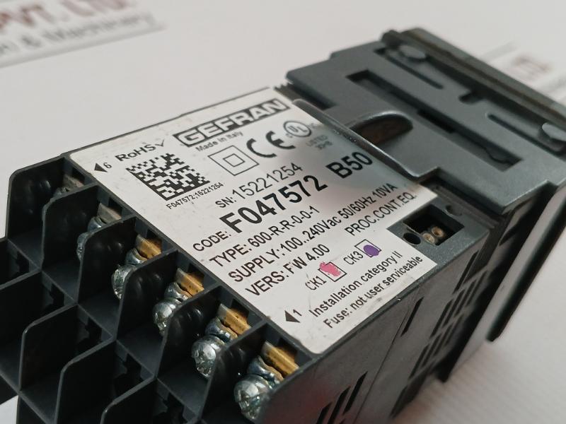 Microprocessor Temperature Controller 600-r-r-0-0-1 Gefran