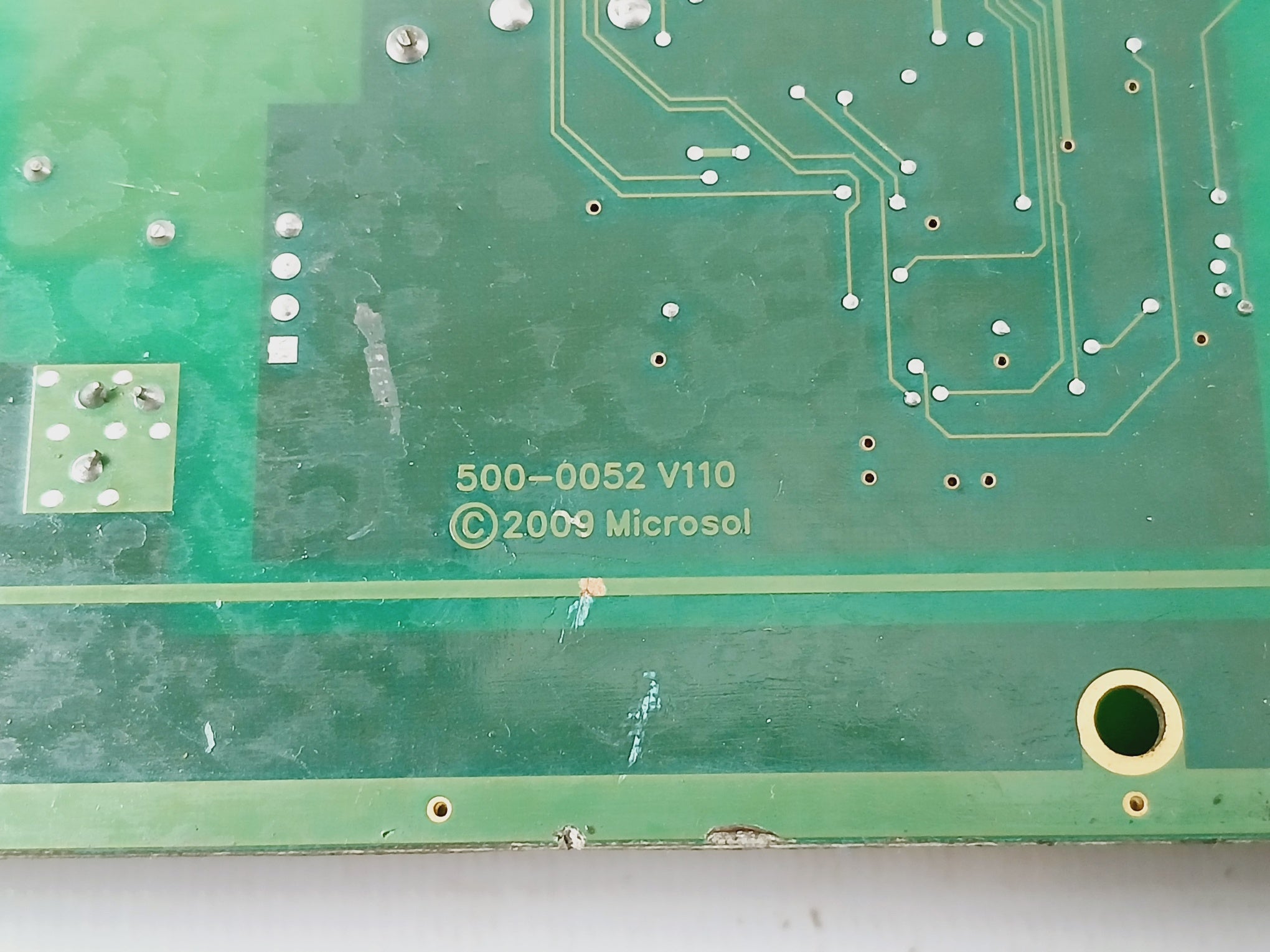 MICROSOL 500-0052 V110 Printed Circuit Control Board CPR-041