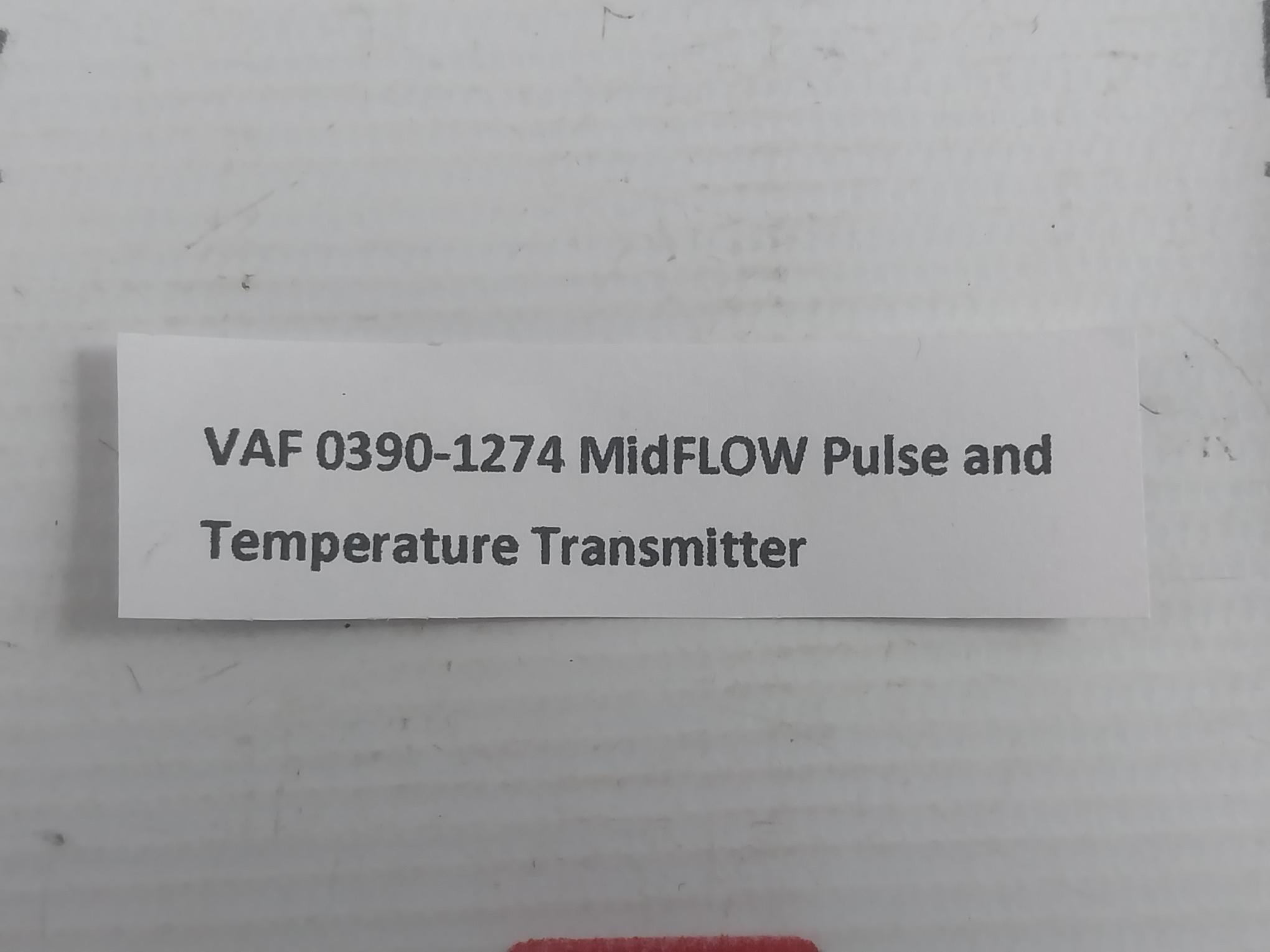 Midflow Pulse & Temperature Transmitter 2.5M Vaf 0390-1274