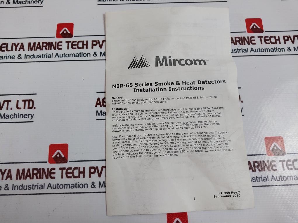 Mircom MPD-65P Photoelectric Kit