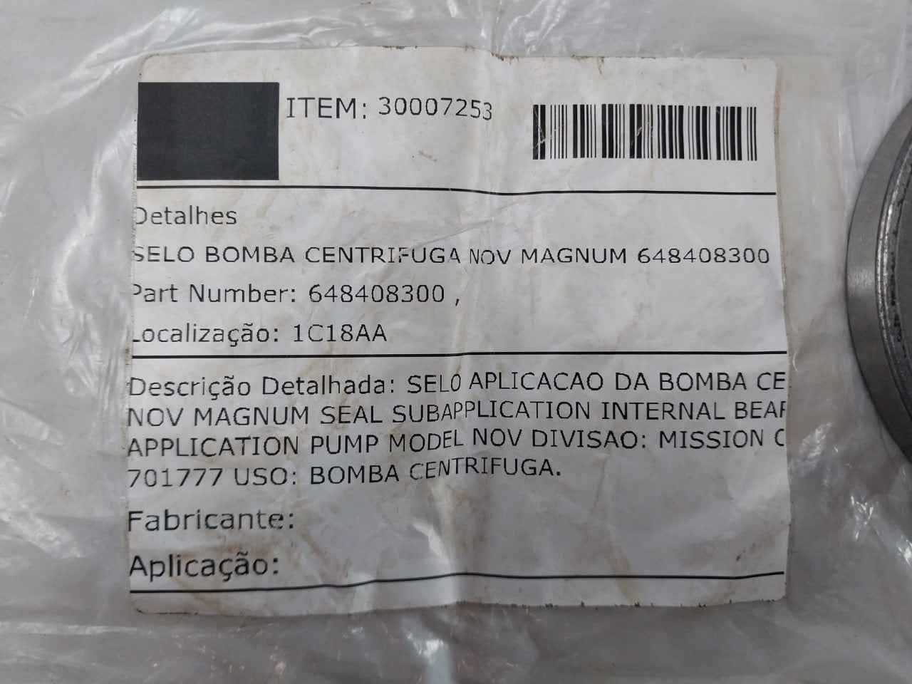 Mission 648408300 Selo Bomba Centrifugal Pump Seal Division 701777