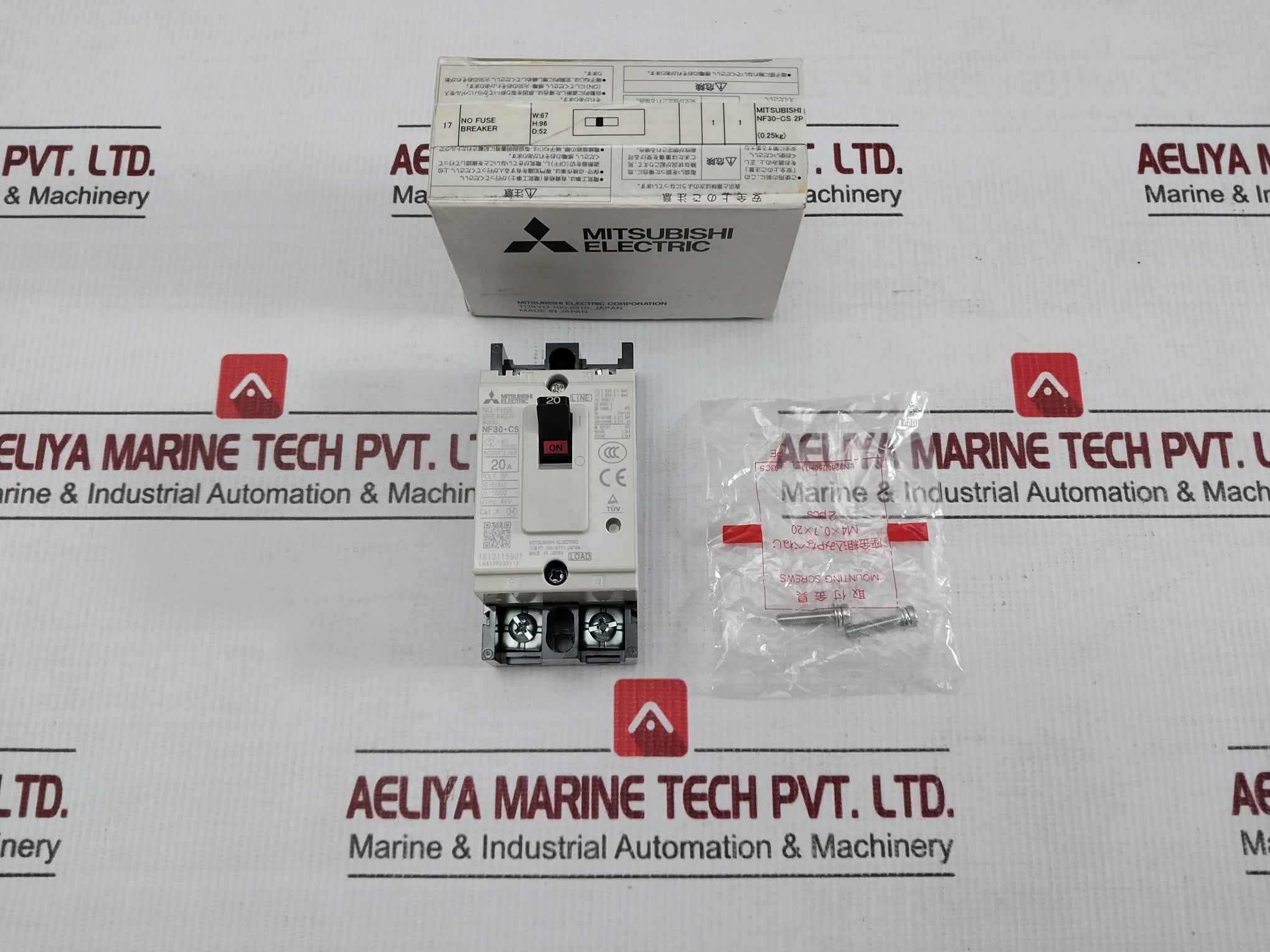 Mitsubishi Electric No-Fuse Breaker 50/60hz Ac 220v 2 Pole Nf30-Cs