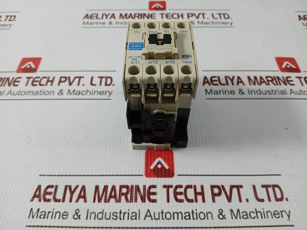 Mitsubishi 20A 100-110V 60Hz Magnetic Contactor S-n11