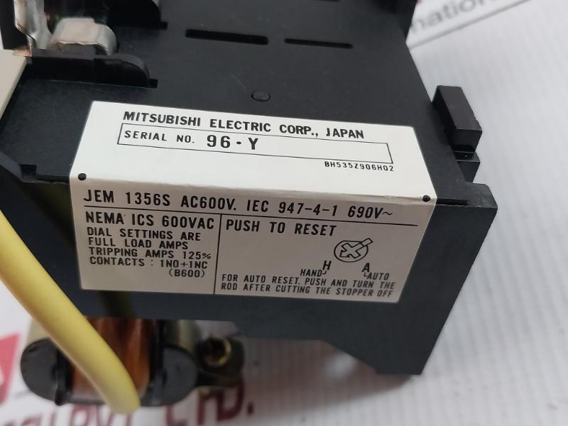 Mitsubishi 22A Thermal Overload Relay Th-k60