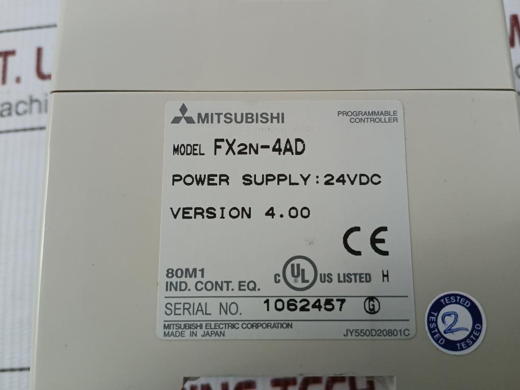 Mitsubishi 24Vdc Programmable Controller Fx2N-4Ad