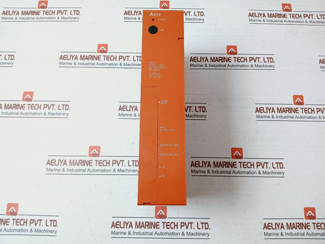 Mitsubishi A61P Programmable Controller Ac85-132V Ac170-264V 50/60Hz Dc5V 8A