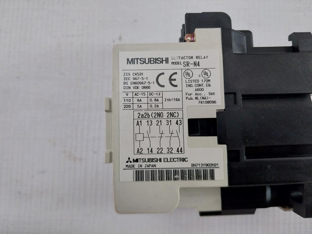 Mitsubishi Electric 100-110V 50/60Hz Magnetic Contactor Relay Sr-n4