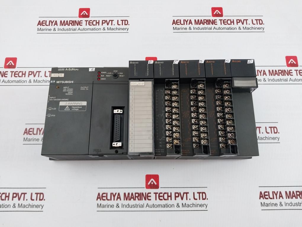 Mitsubishi Electric 200-240Vac 50/60Hz Programmable Logic Controller A1Sjhcpu