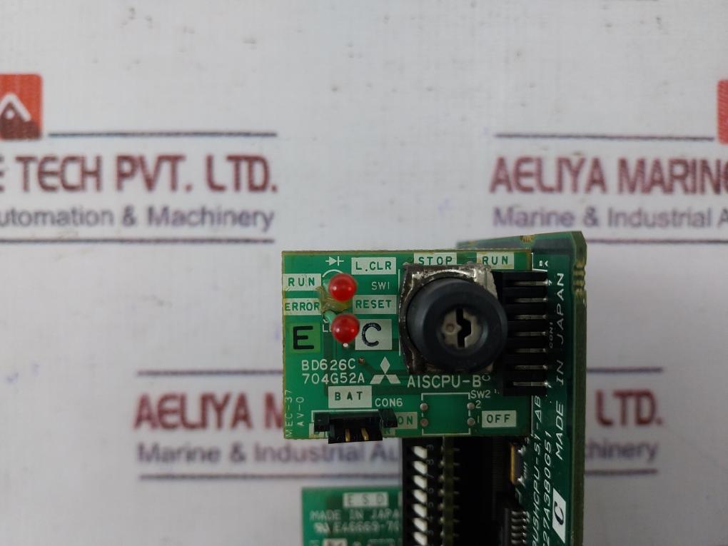 Mitsubishi Electric A2ushcpu-s1-ab Cpu Module Bd626c704g52a