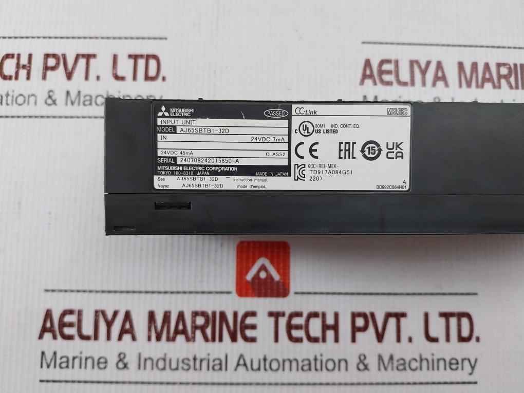 Mitsubishi Electric Aj65Sbtb1-32D Plc Input Unit 24Vdc Melsec