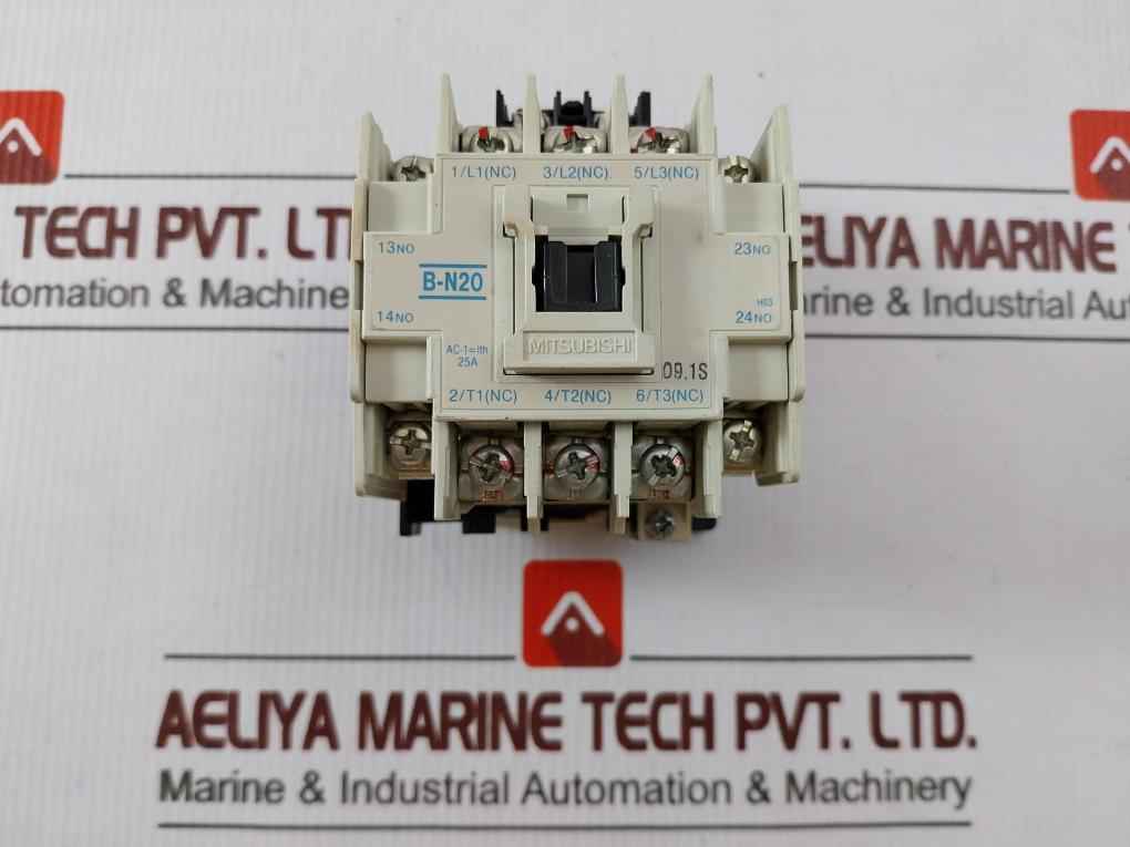 Mitsubishi Electric B-n20 Magnetic Contactor 480V Ac,60Hz,25A