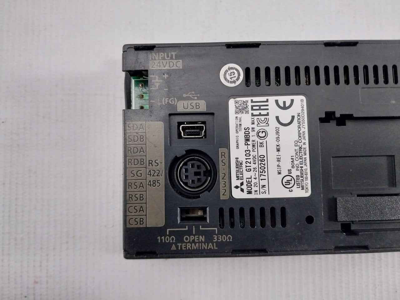 Mitsubishi Electric Gt2103-pmbds Conair Volumetric Feeder Panel (not Working)