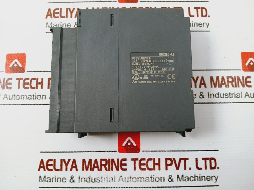 Mitsubishi Electric Melsec-q Q62dan D/a Converter Unit -10~10v/0~20 Ma