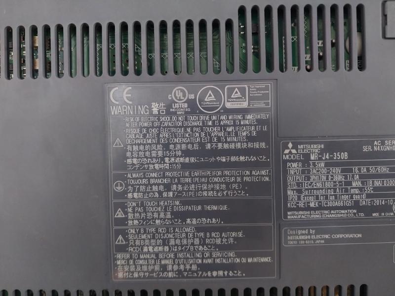 Mitsubishi Electric Mr-j4-350B Digital Ac-servo Amplifier 3.5Kw