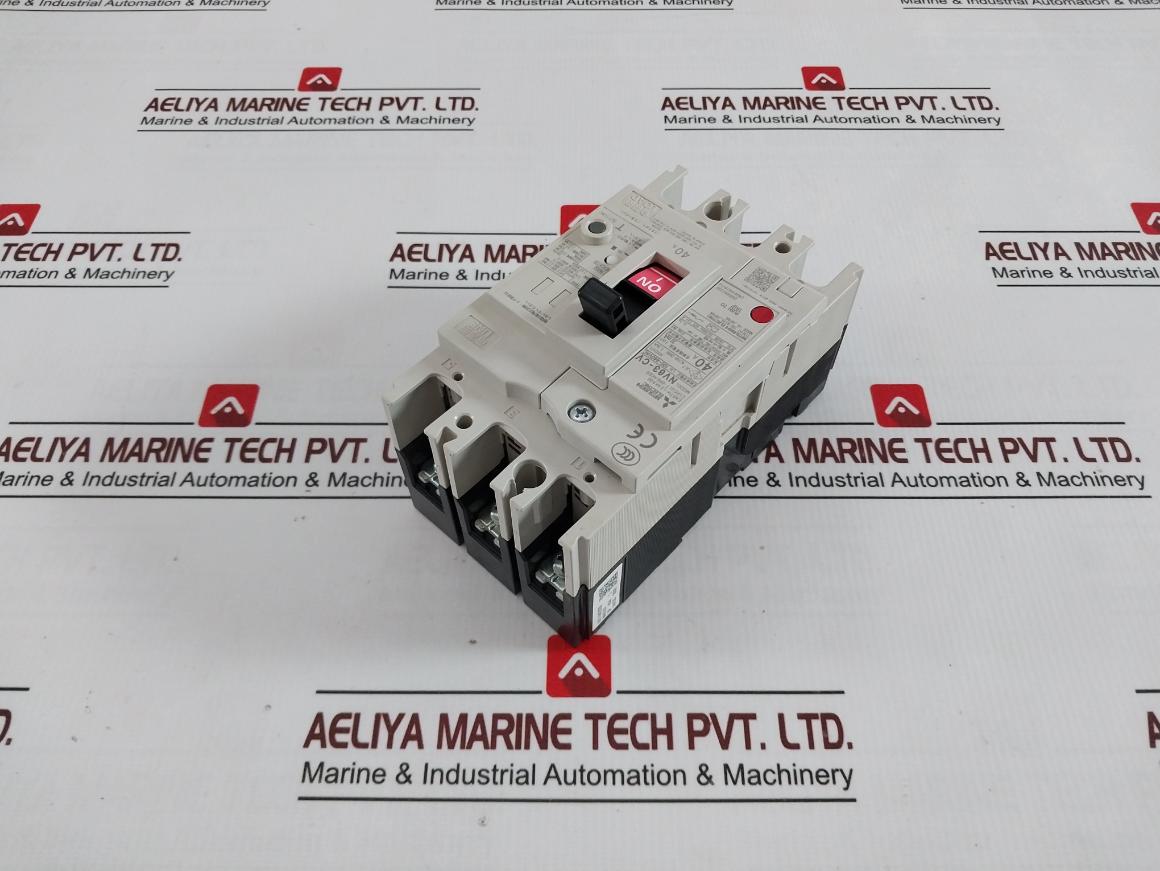 Mitsubishi Electric Nv63-cv 3P Earth-leakage Circuit Breaker 100–440 Vac 40A