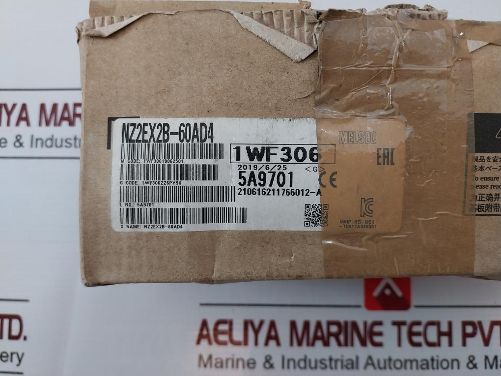 Mitsubishi Electric Nz2Ex2B-60Ad4 Remote Analog Input 24Vdc 45Ma 1Wf30619062501