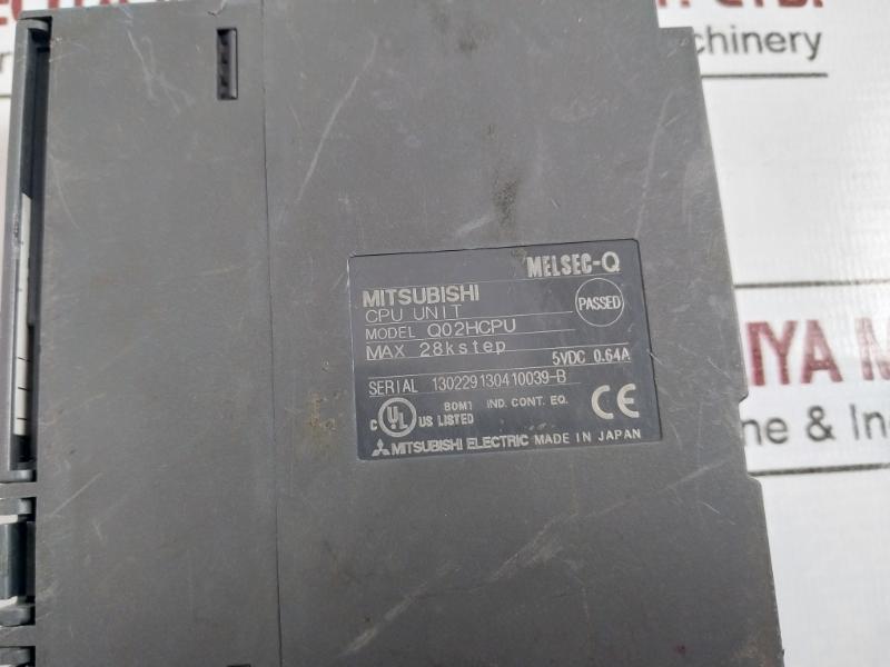 Mitsubishi Electric Q02Hcpu Melsec-q Cpu Unit 5Vdc 0.64A Bd990D999H01