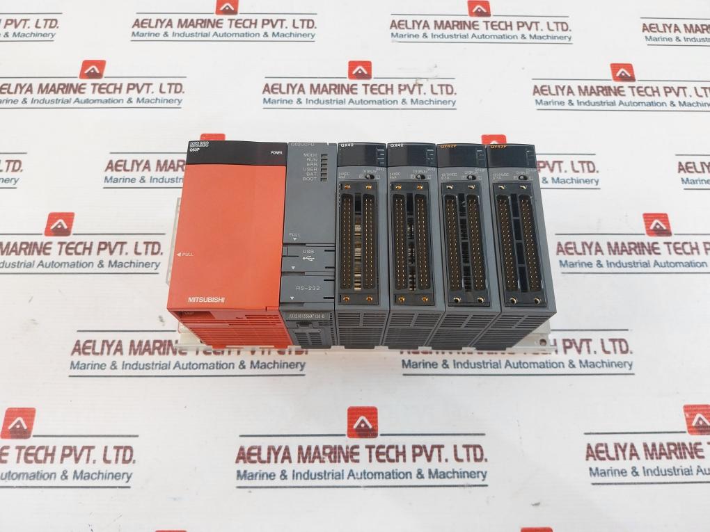 Mitsubishi Electric Q63P, Q02Ucpu, Qx42, Qy42P Power Supply Unit With Cpu Unit