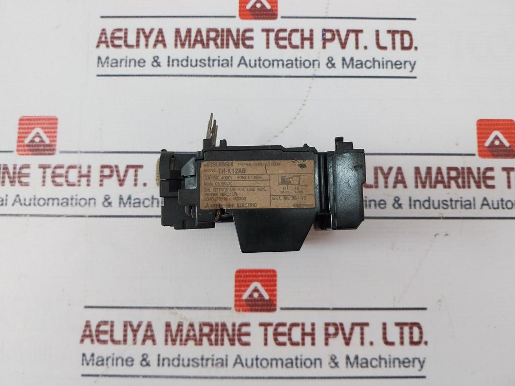 Mitsubishi Electric Th-k12Ab Thermal Overload Relay Ac600V 690V~ 600Vac Jem1356S