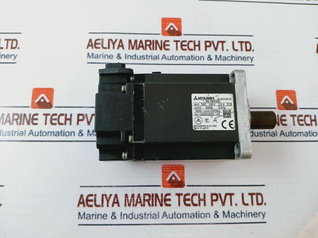 Mitsubishi Hg-kr43G5 Ac Servo Motor 3Ac 108V
