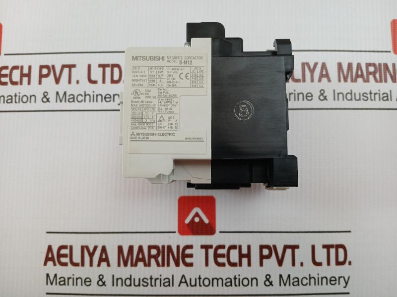 Mitsubishi Magnetic Contactor 20A Ac400V S-n12