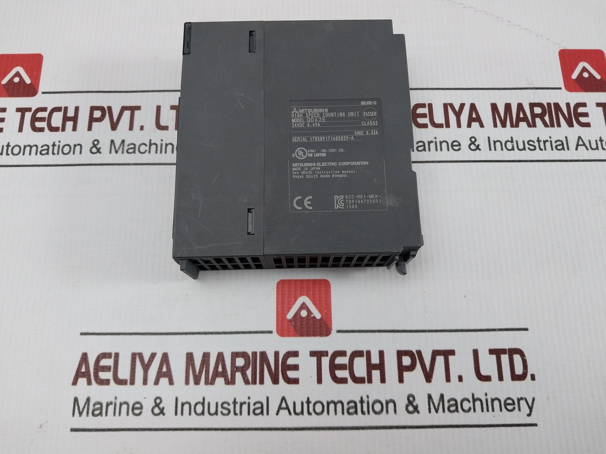 Mitsubishi Q38b Melsec-q Plc System Q00cpu Qx41 Qy41p Qd62e Base Unit 5vdc 0.07a