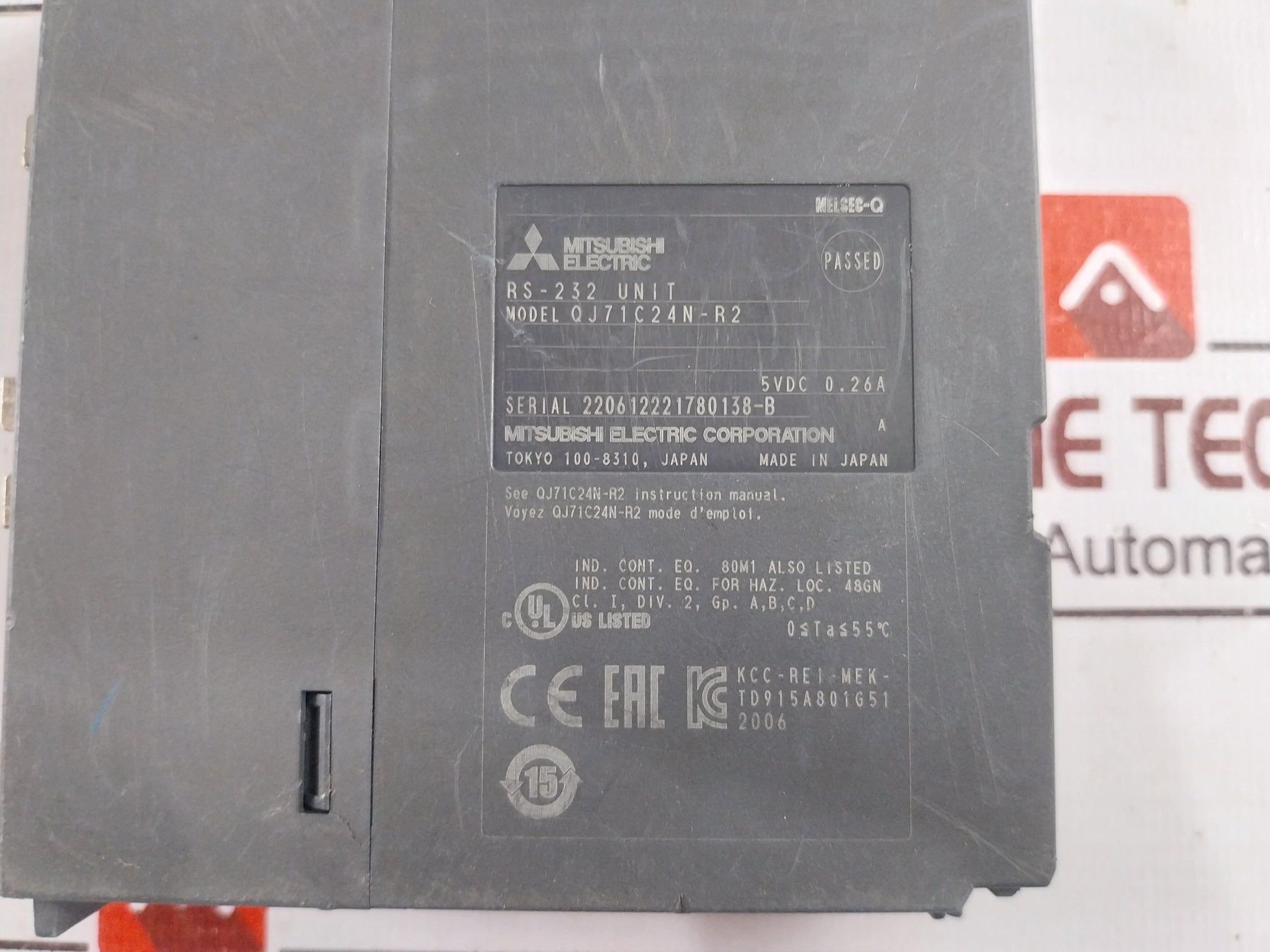 Mitsubishi Qj71C24N-r2 Plc Q Series Serial Communication Module 5Vdc 0.26A