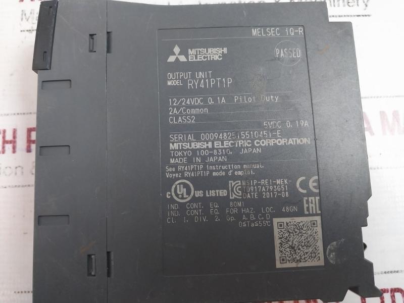 Mitsubishi Ry41Pt1P Plc Module Class 2 5Vdc 0.19A 12/24V Dc