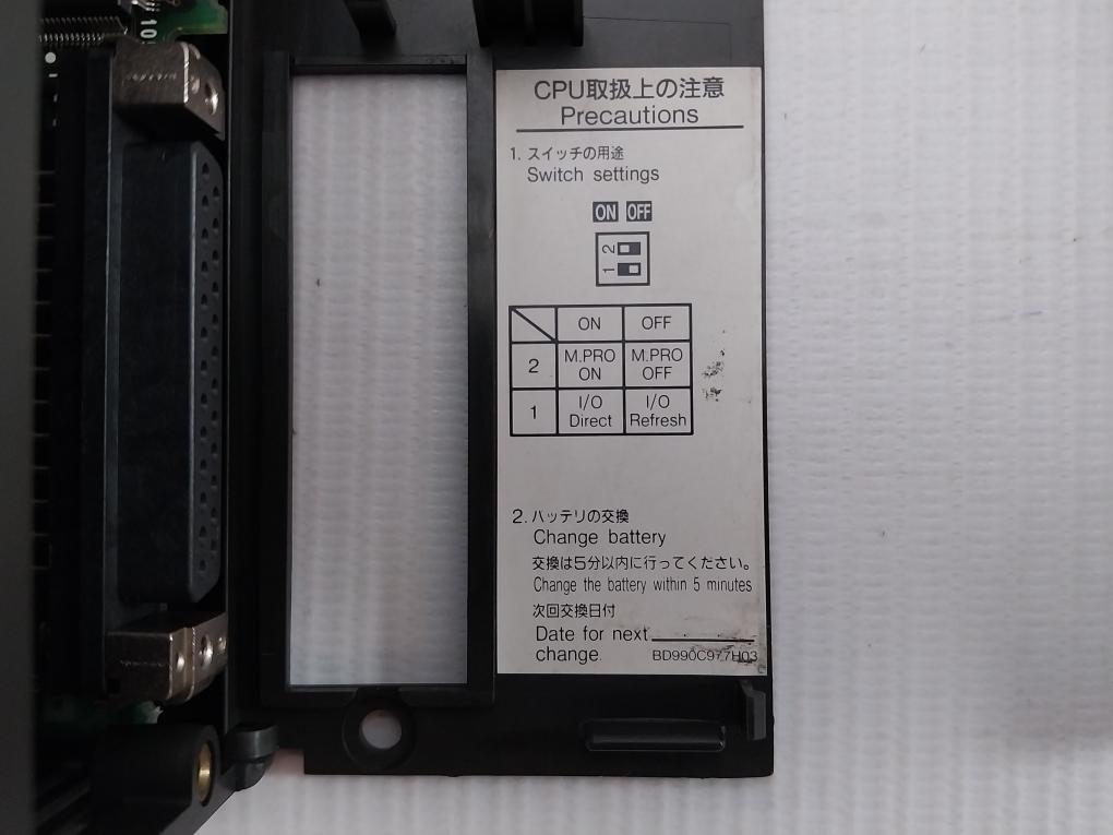 Mitsubishi Electric 200-240Vac 50/60Hz Programmable Logic Controller A1Sjhcpu