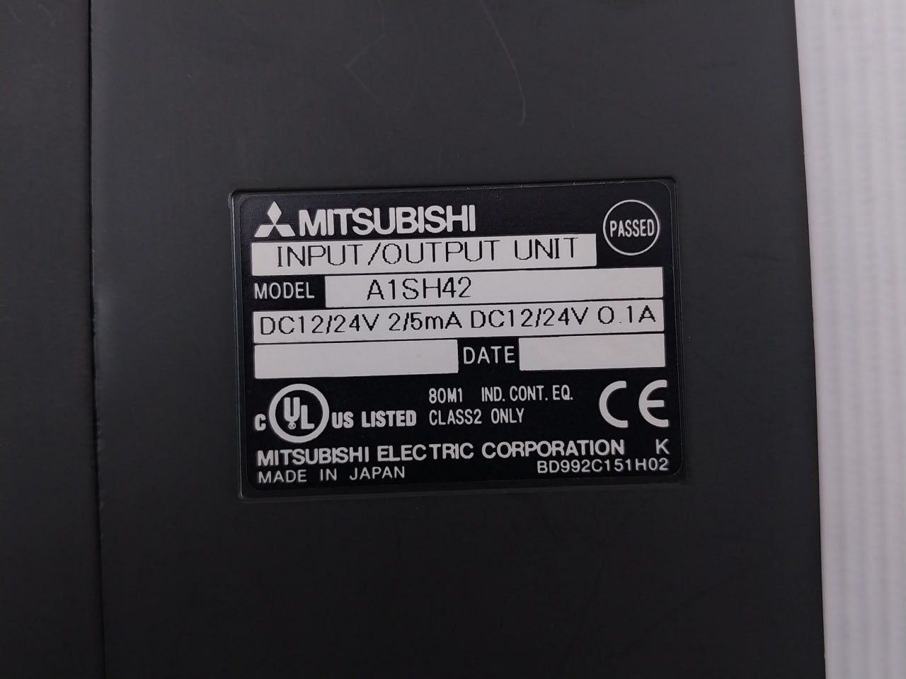 Mitsubishi Electric A1S61Pn Plc A2Shcpu A1Sy10 A1Sh42 A1Sj61Bt11 Bd992C149H03
