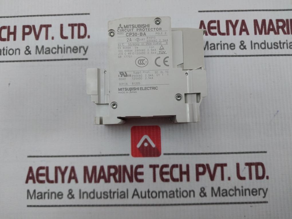 Mitsubishi Electric Cp30-ba 2-pole Circuit Protector 220Vac/50/60Hz