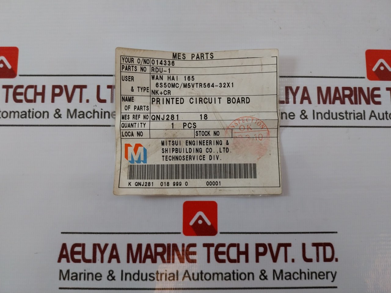Mitsui Rdu-2-b 1-1079 Printed Circuit Board Pcb Rdu-2B Rdu-1