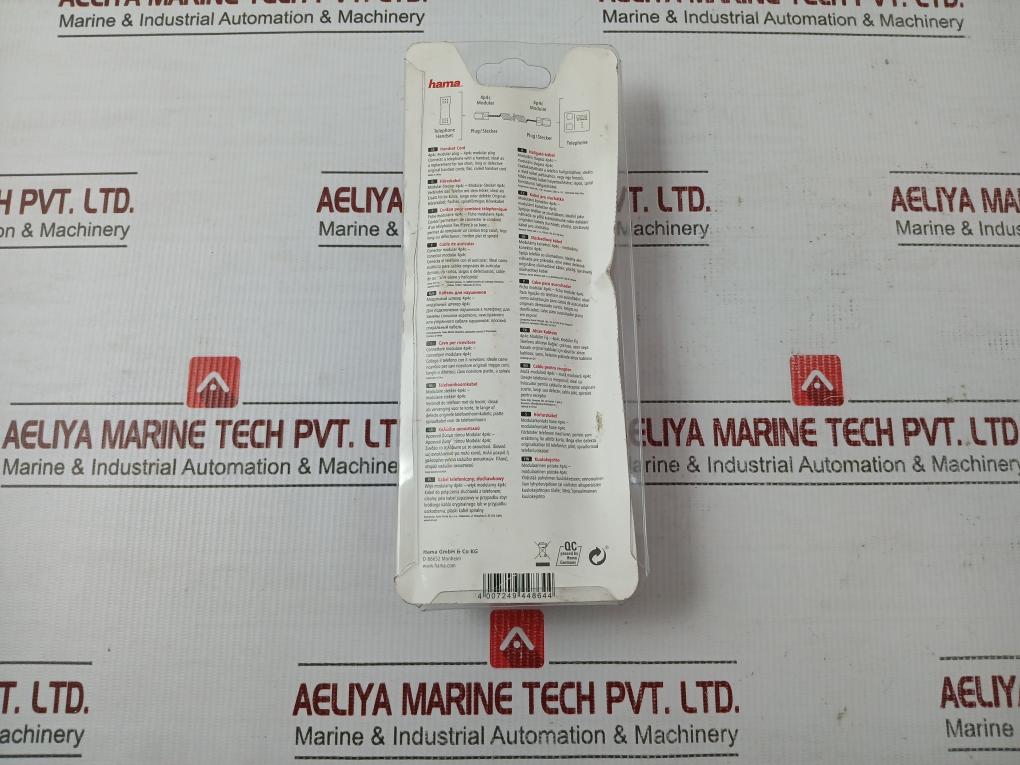 Modular-Plug-456-3763-Hama-Telcom-4P4C-Lot-Of-2X-209075-2