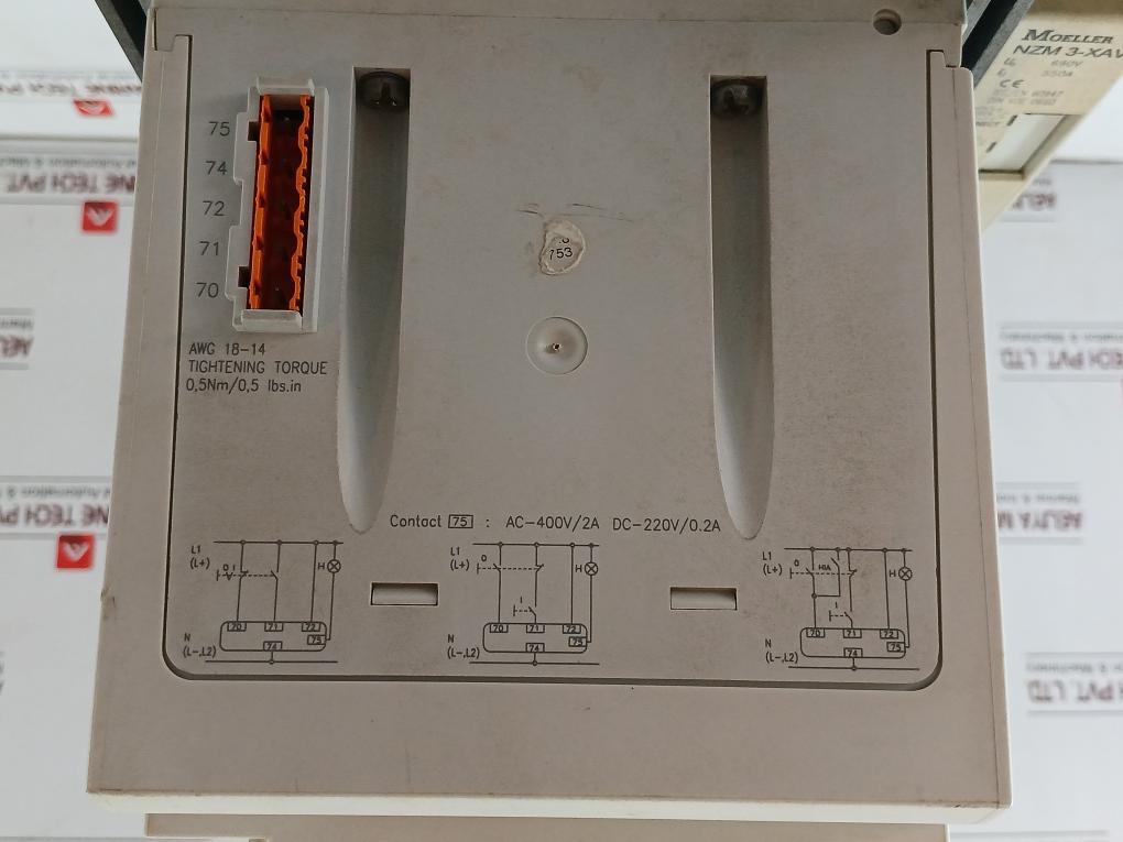 Nzm 3-xr Remote Operator Circuit Breaker 208-240Vac 350Va Moeller