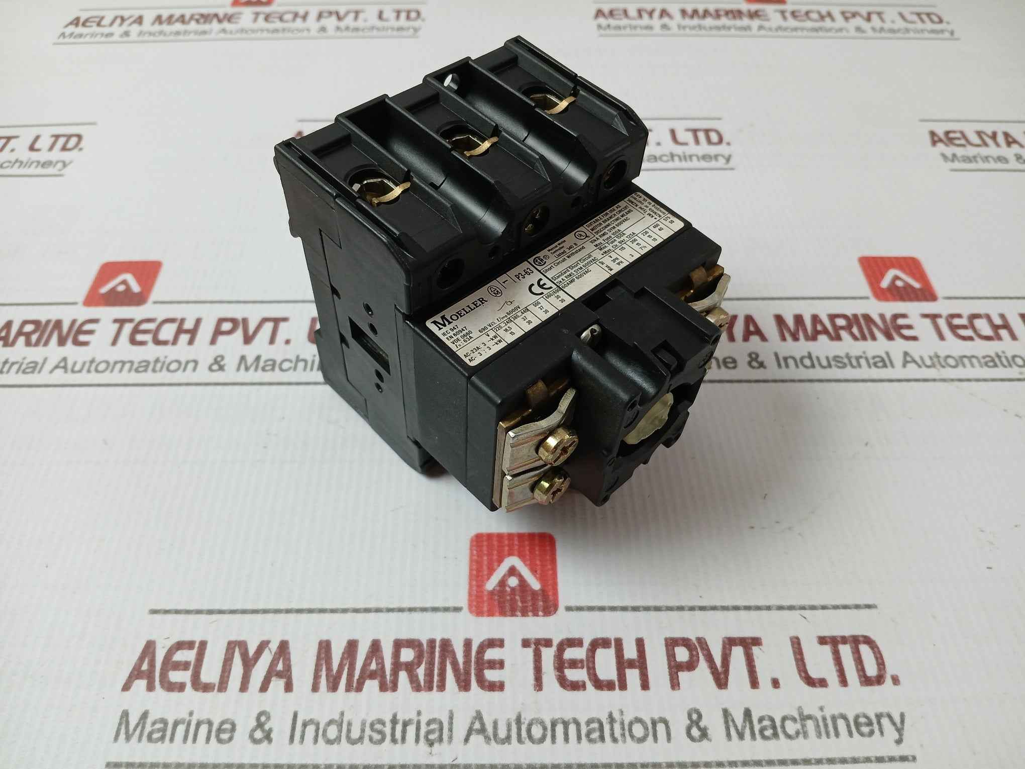Moeller P3-63/V/Svb Rotary Disconnect Circuit Interrupter 60Amp 600Vac