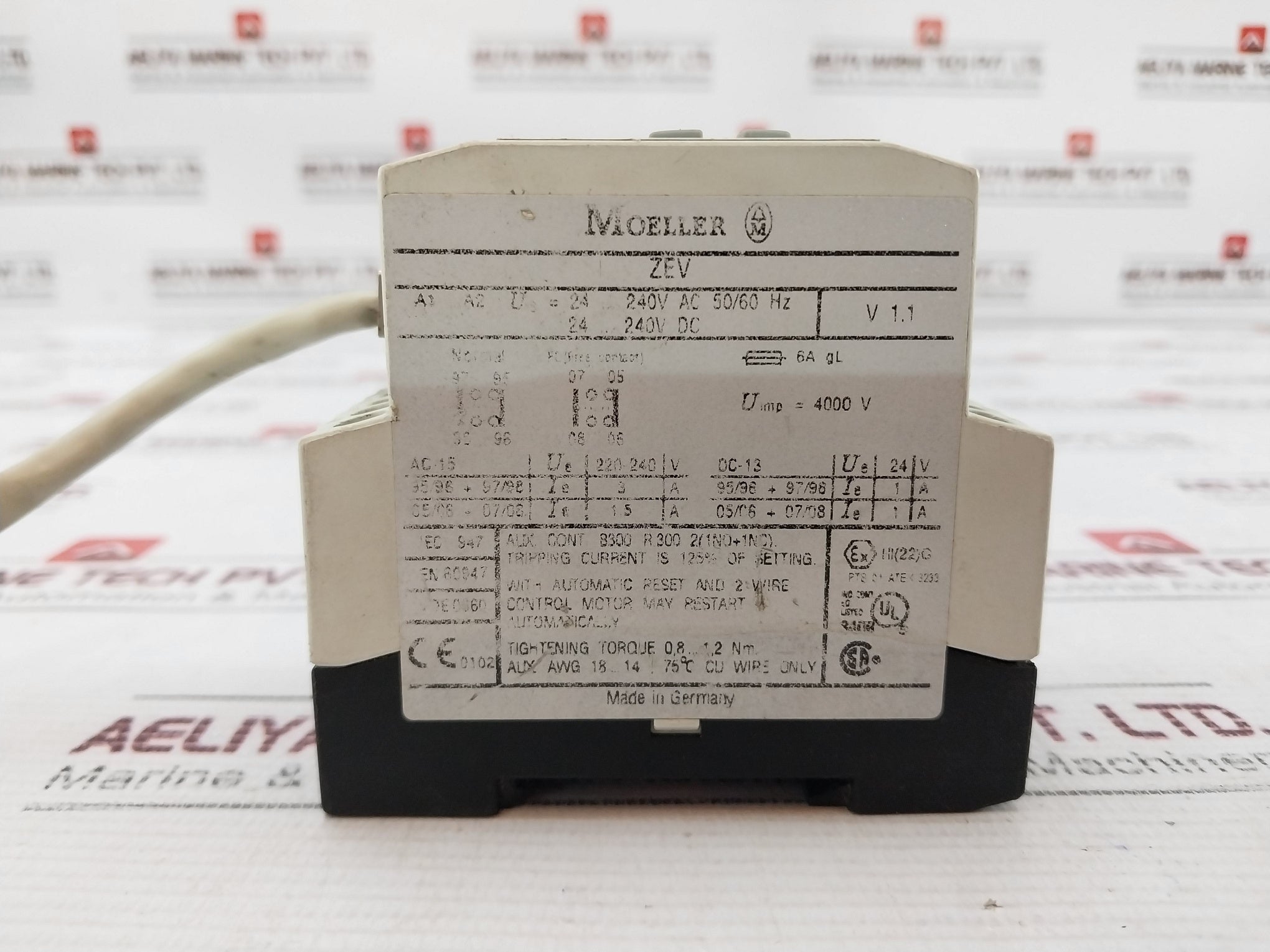 Moeller Zev-xsw-25 Current Sensor Set 240V Ac 50/60 Hz