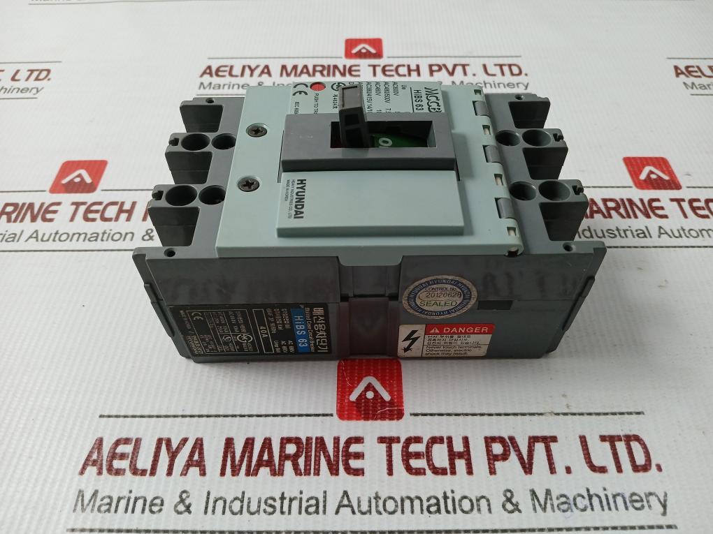 Molded Case Circuit Breaker 50/60Hz Ac 690V Hyundai Hibs 63