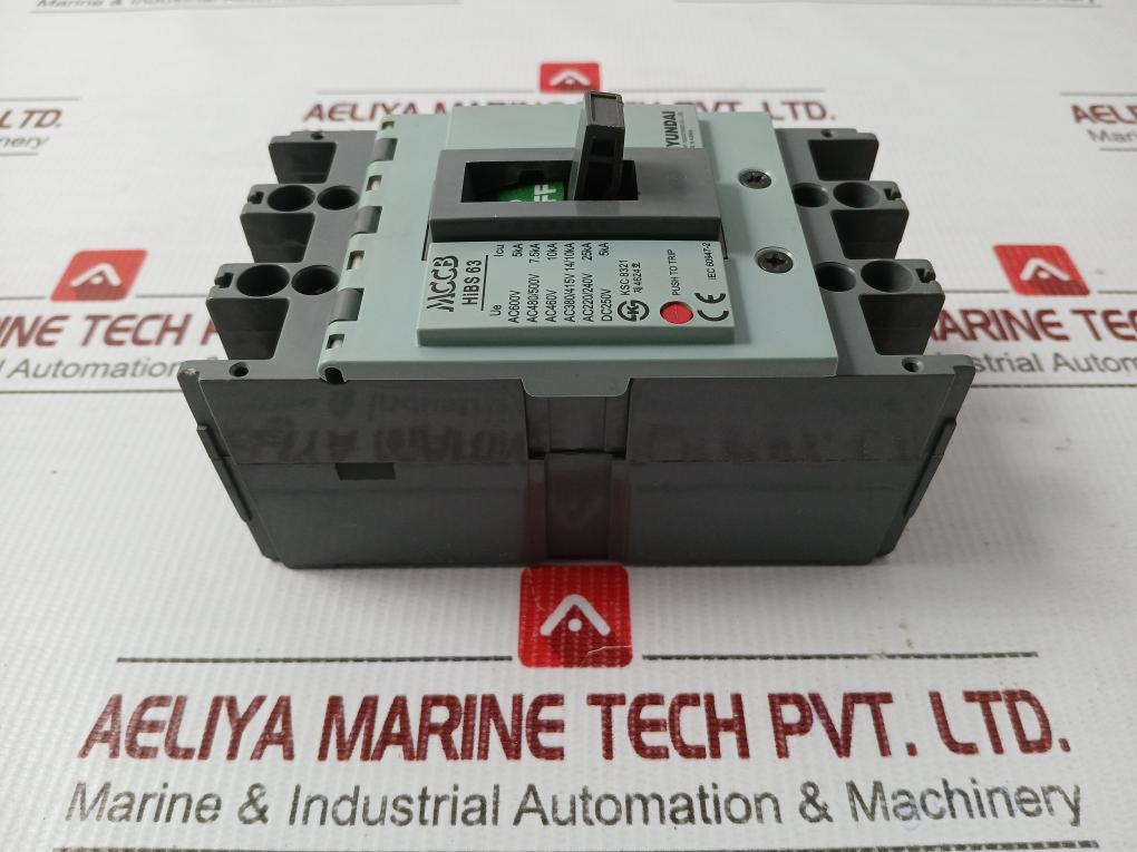 Molded Case Circuit Breaker 50/60Hz Ac 690V Hyundai Hibs 63